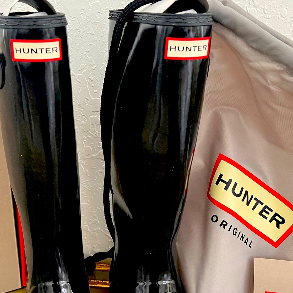 Hunter BeautifulRain boots just Tall Gloss